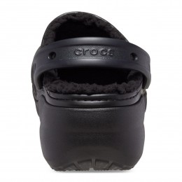 Crocs Ciabatte Classic Platform Lined Clog W Nero